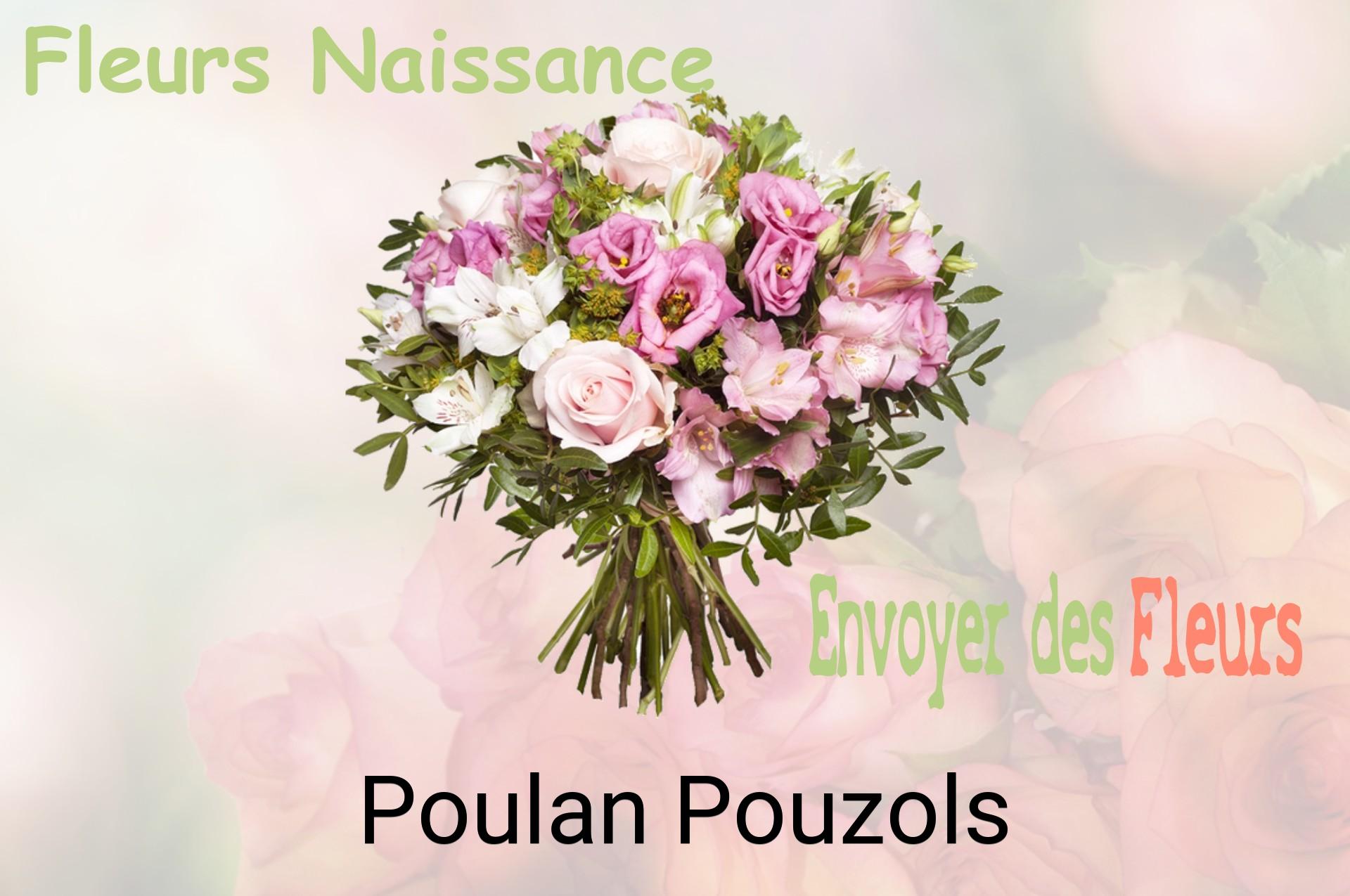 Bouquet de fleurs de naissance livré à Poulan-Pouzols